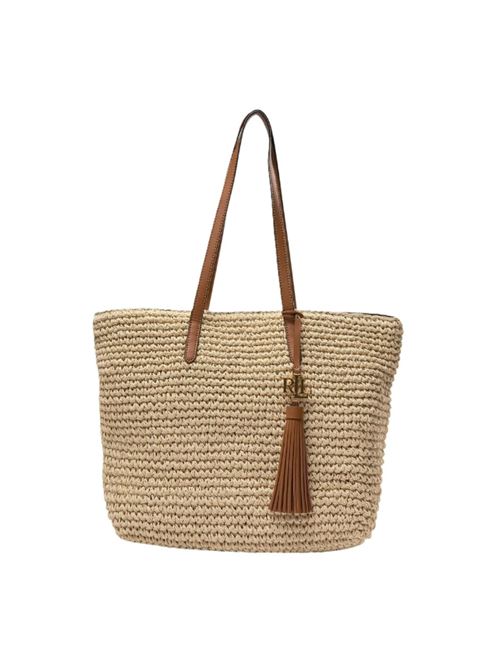 TOTE CROCHET STRAW LAUREN RALPH LAUREN | 431818856001101 NATURAL